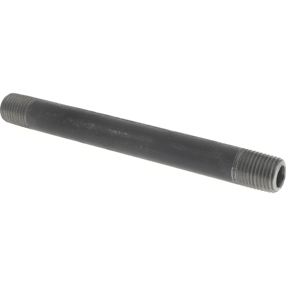 Value Collection Black Pipe Nipple: 1/4" Dia x 5" Long, Schedule 80 - MSCXNB02050
