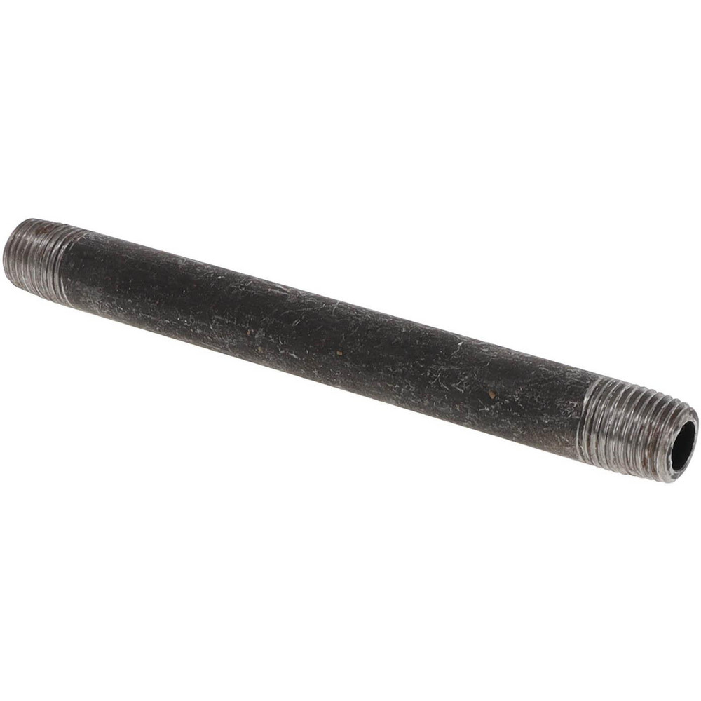 Value Collection Black Pipe Nipple: 1/4" Dia x 5" Long, Schedule 80 - MSCXNB02050
