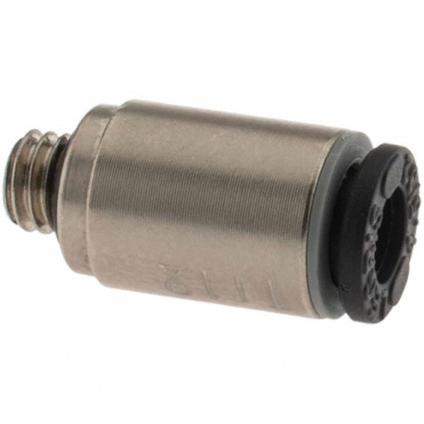 SMC PNEUMATICS Push-to-Connect Push-to-Connect Fitting: Connector, #10-32 Thread, UNF, 5/32" OD - KQ2H03-32A
