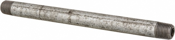 Value Collection Galvanized Pipe Nipple: 1-1/2", 3-1/2" Long, Schedule 40, Steel - NG08035