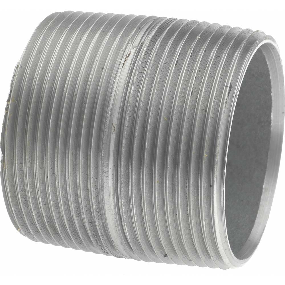 Value Collection Galvanized Pipe Nipple: 1-1/2", 3-1/2" Long, Schedule 40, Steel - NG08035