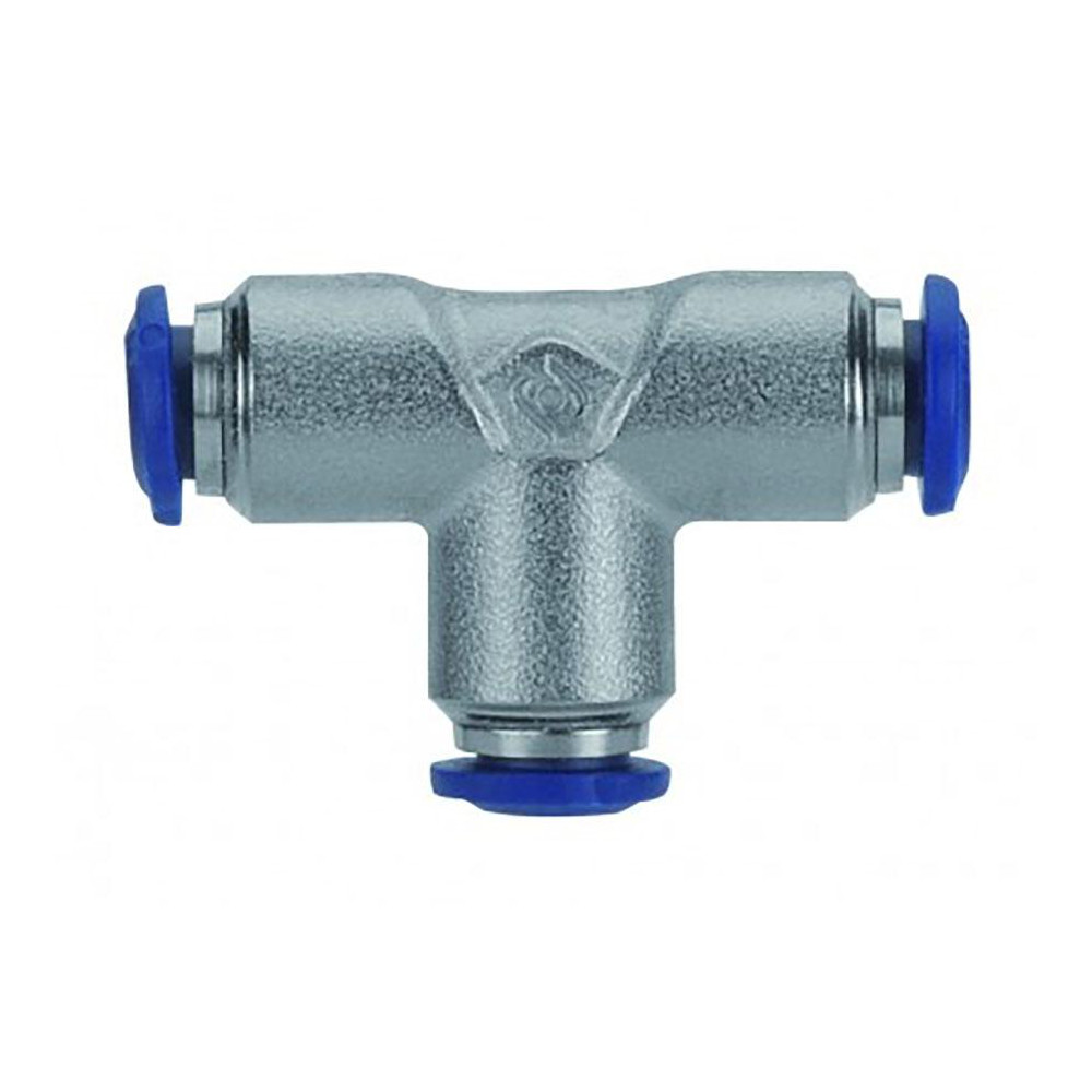 Norgren Push-to-Connect Tube x Tube Fitting: Union Elbow, 1/4" OD - 120400400