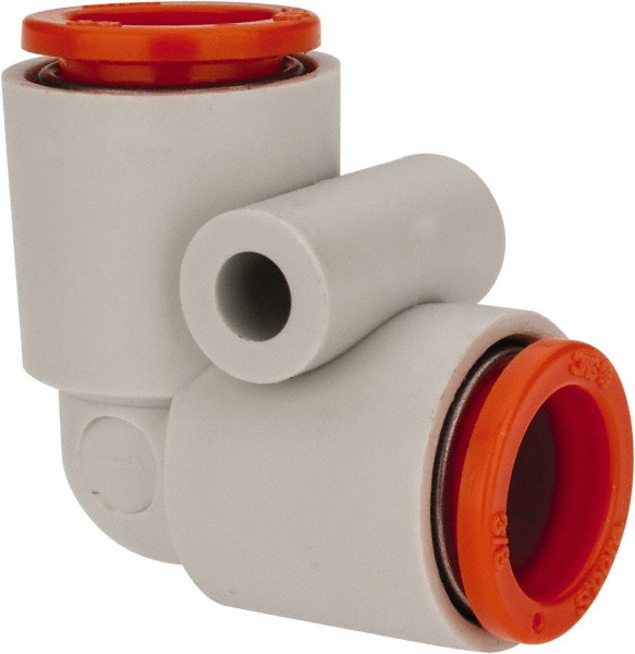 SMC PNEUMATICS Push-to-Connect Push-to-Connect Fitting: Reducing Elbow, 8.00 mm OD - KQ2L08-00A