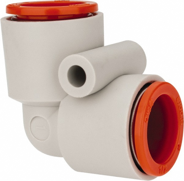 SMC PNEUMATICS Push-to-Connect Push-to-Connect Fitting: Reducing Elbow, 8.00 mm OD - KQ2L08-00A