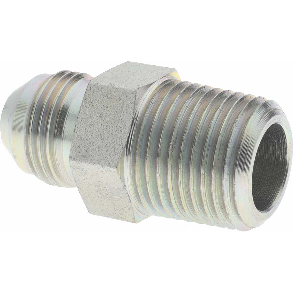 Eaton Steel Flared Tube Connector: 1/2" OD, 37 deg Flared Angle - 2021-8-8S