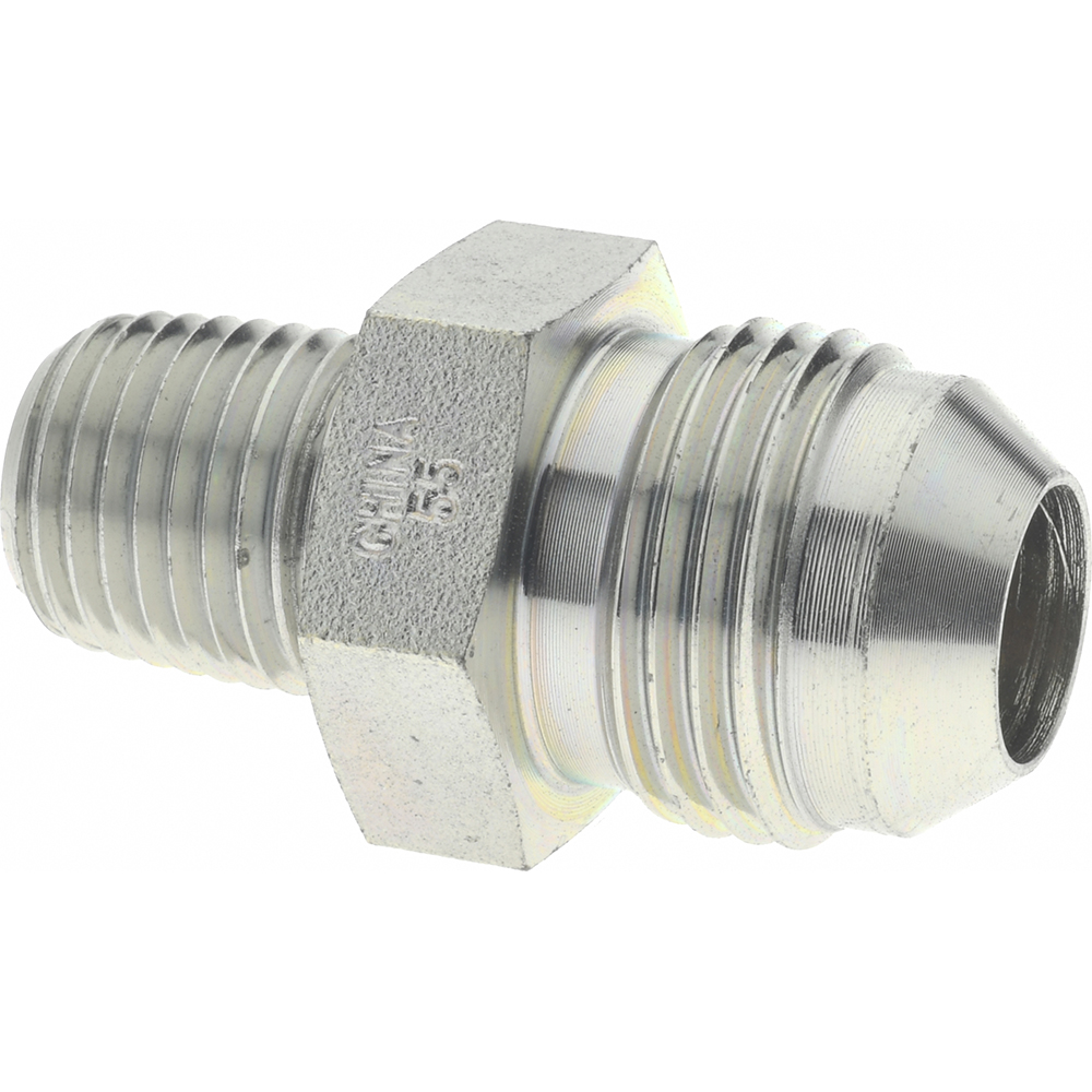 Eaton Steel Flared Tube Connector: 1/2" OD, 37 deg Flared Angle - 2021-8-8S