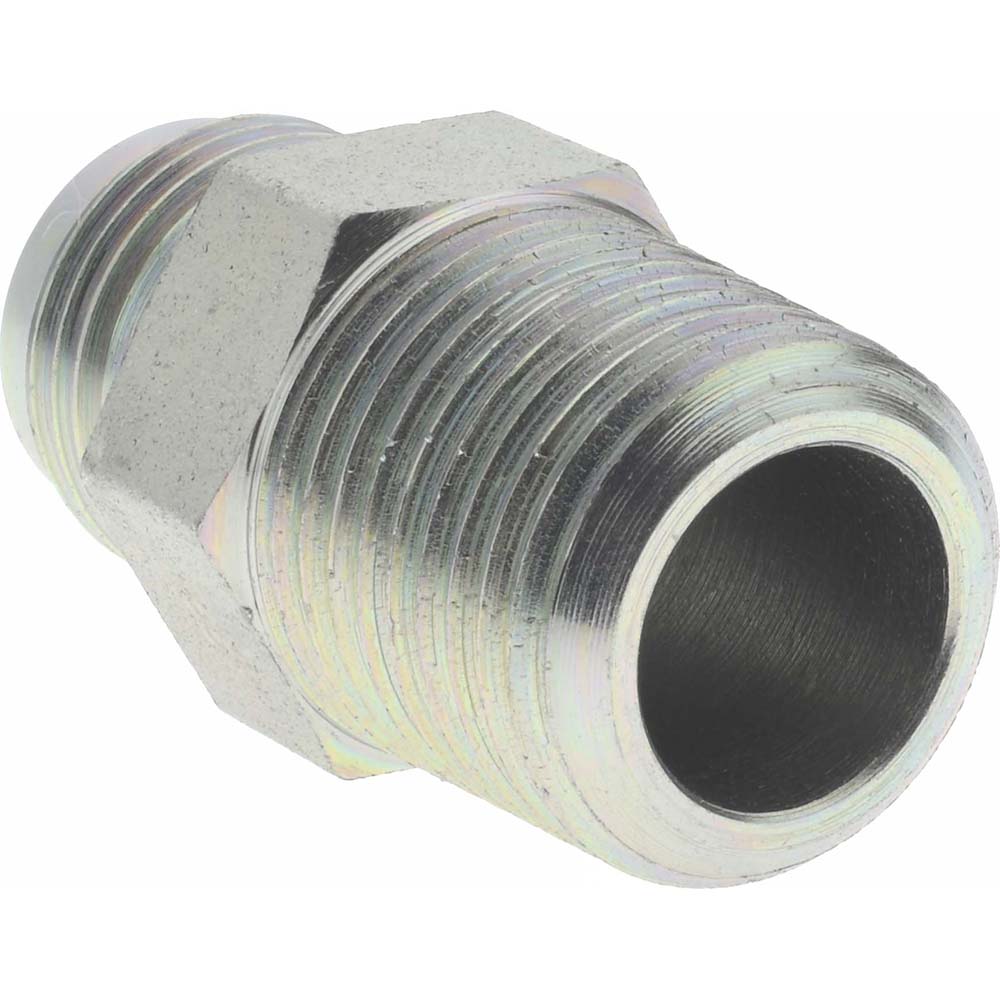 Eaton Steel Flared Tube Connector: 1/2" OD, 37 deg Flared Angle - 2021-8-8S