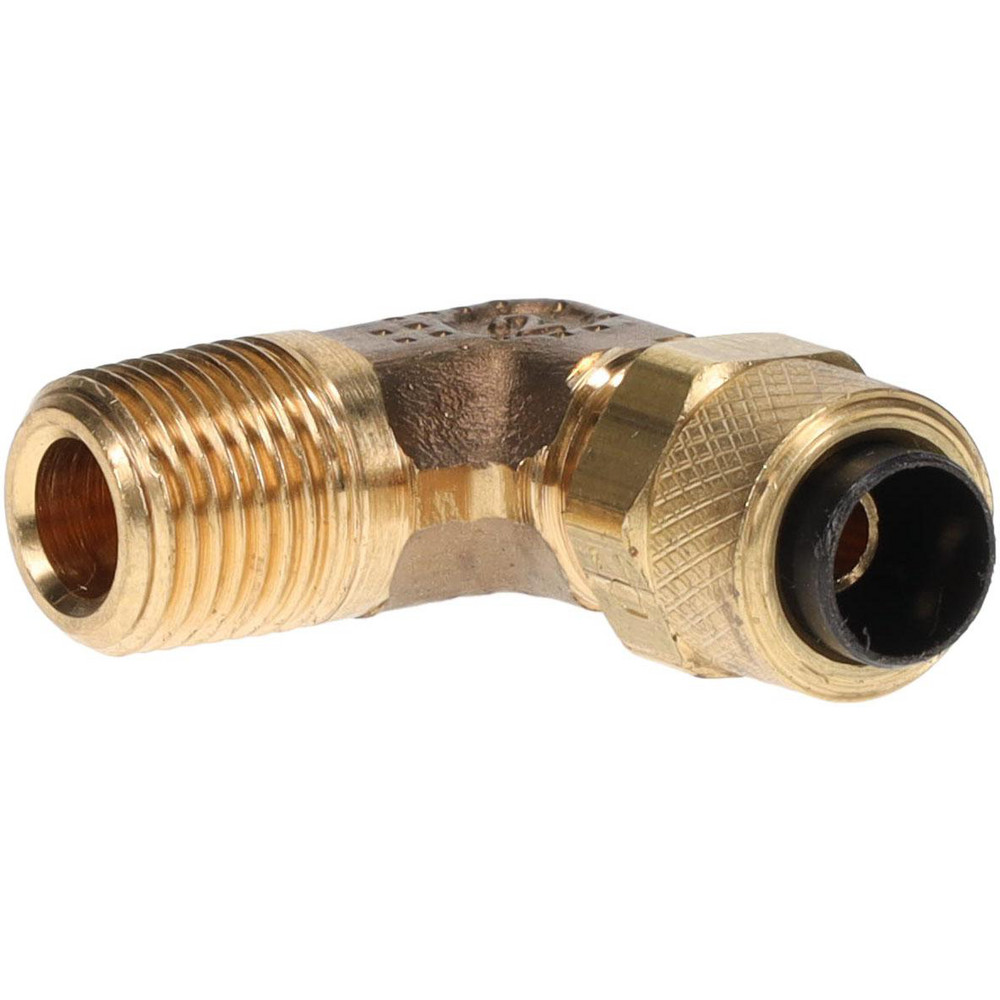Parker Compression Tube Through Type Insert: 1/4" Tube OD, Tube x Plug-In Stem - 393P-4-4