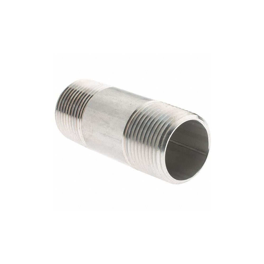 Value Collection Stainless Steel Pipe Nipple: 3/4" Pipe, Grade 316 & 316L - 6BN3/4*21/2