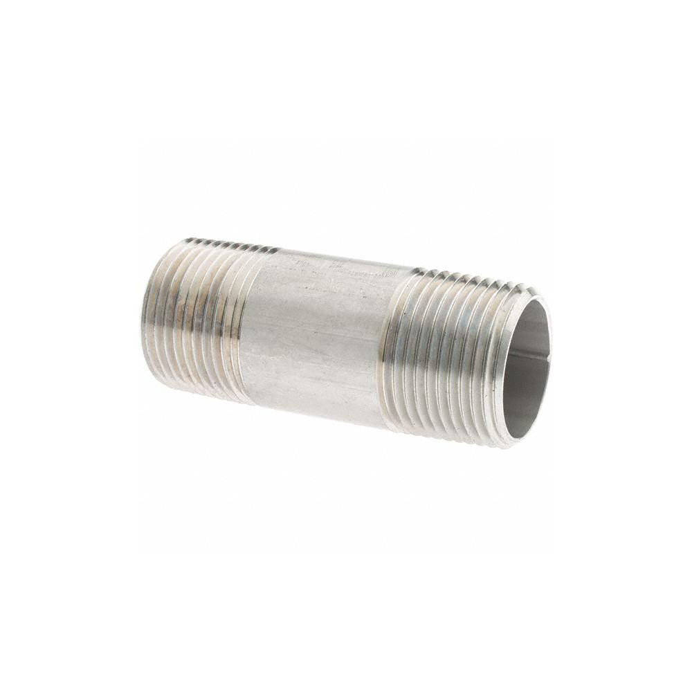 Value Collection Stainless Steel Pipe Nipple: 3/4" Pipe, Grade 316 & 316L - 6BN3/4*21/2