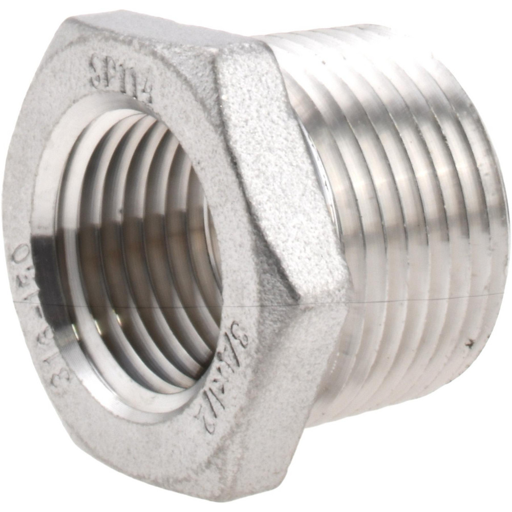 Merit Brass Pipe Half Coupling: 2", 304 & 304L Stainless Steel - 3411HD-32