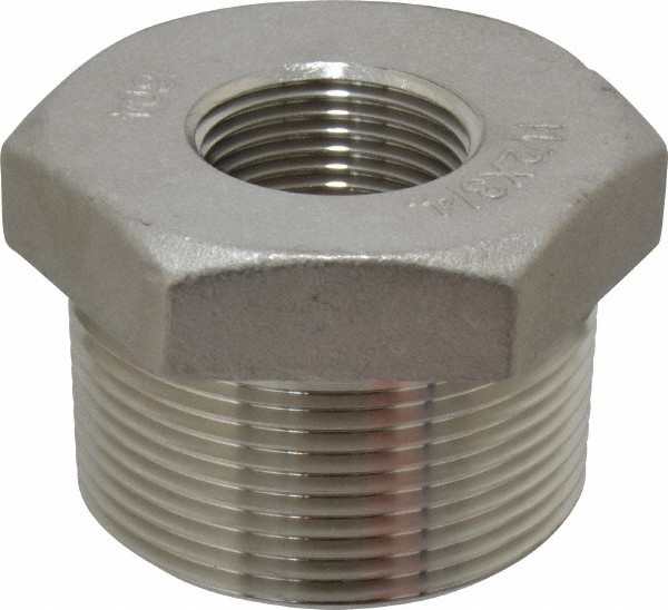 Merit Brass Pipe Half Coupling: 2", 304 & 304L Stainless Steel - 3411HD-32