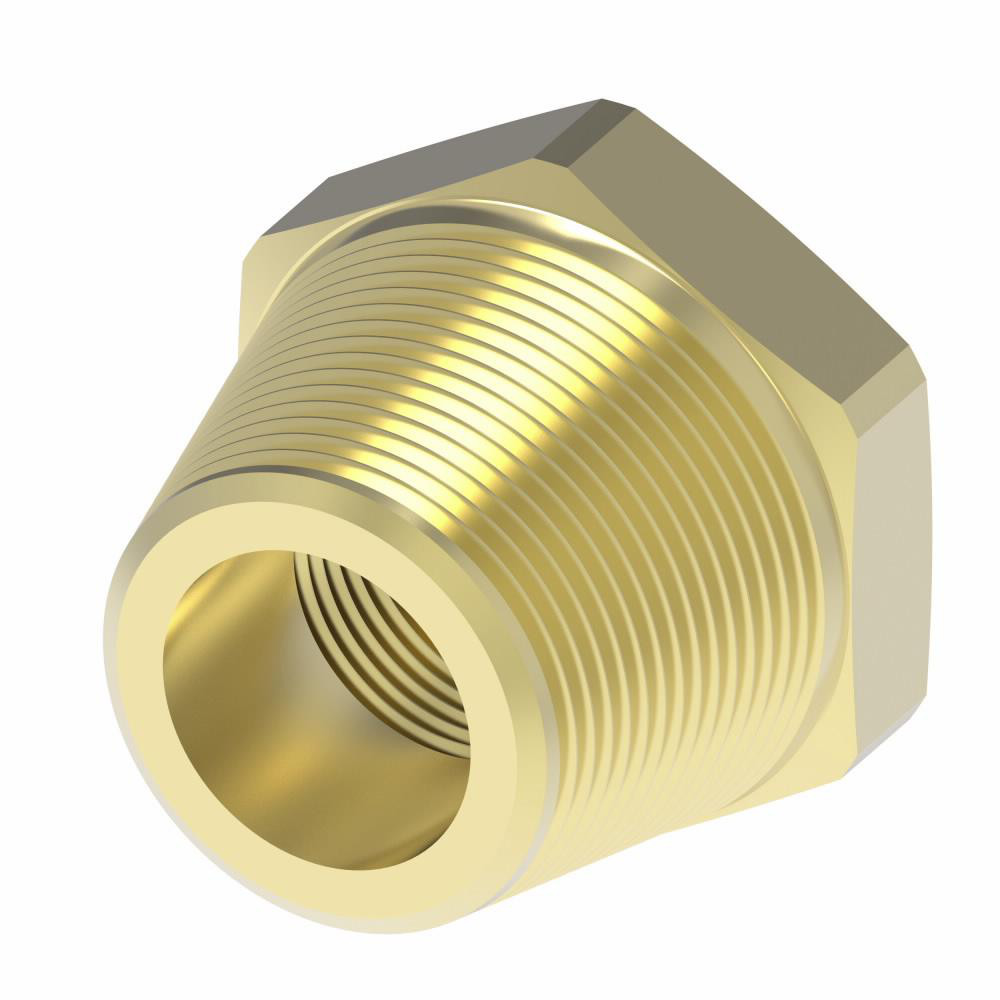 Eaton Industrial Pipe Bushing: 1/2" Female Thread, 3/4" Male Thread, MNPTF x FNPTF - 3220X12X8