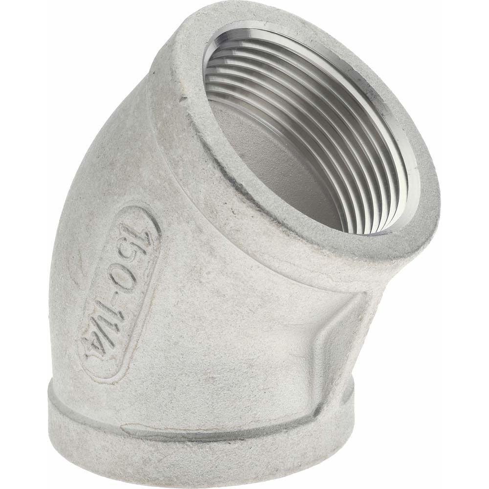 Value Collection Pipe 45 deg Elbow: 1-1/4", 304 Stainless Steel - 4LB4511/4