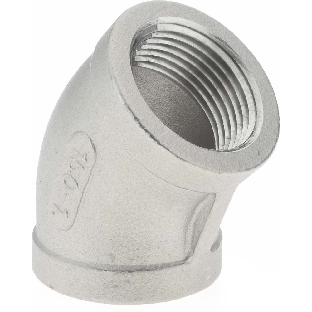 Value Collection Pipe 45 deg Elbow: 1-1/4", 304 Stainless Steel - 4LB4511/4
