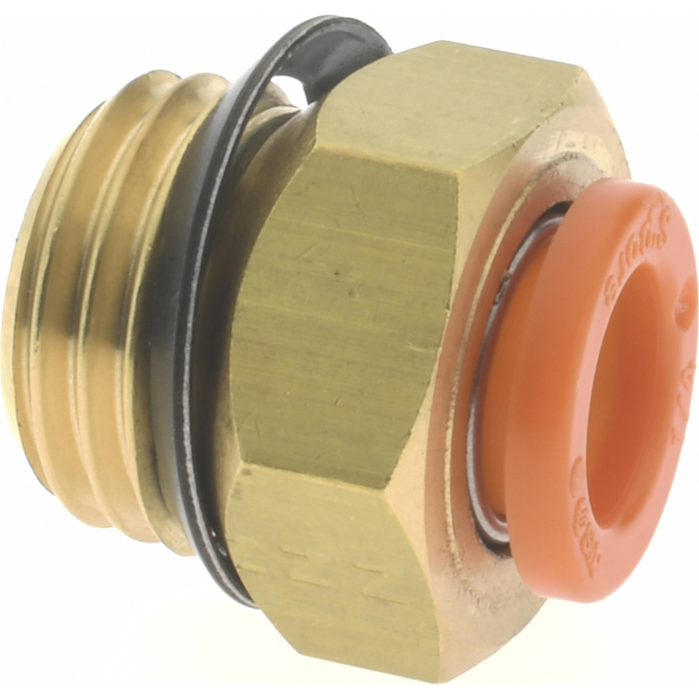 SMC PNEUMATICS Push-to-Connect Push-to-Connect Fitting: Connector, Universal, 1/4" OD - KQ2H07-U02A