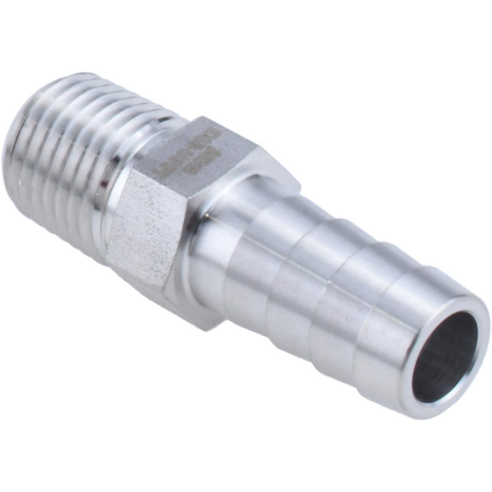Ham-Let Pipe Hose Connector: 3/8 x 1/2", 316 Stainless Steel - 3001305