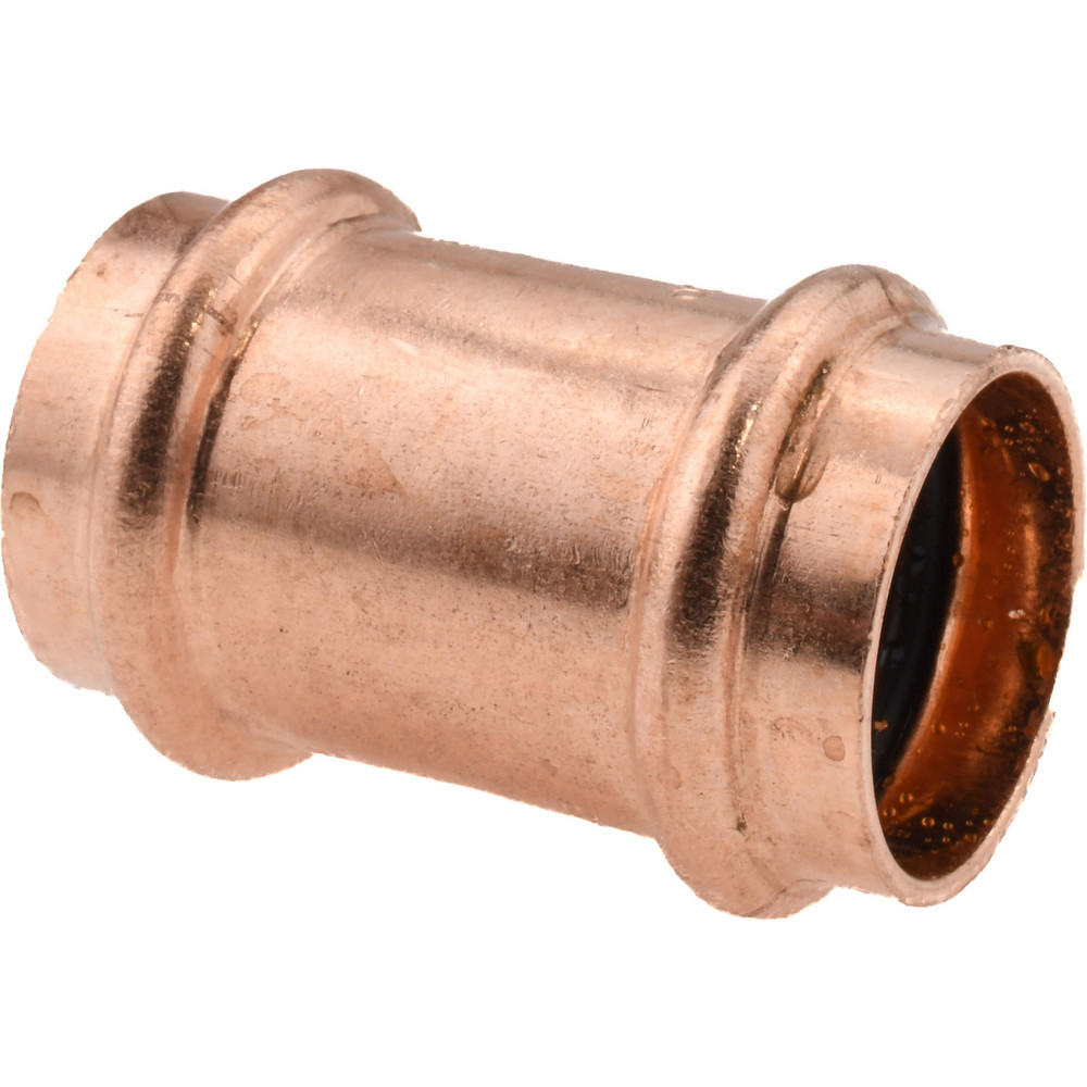 NIBCO Wrot Copper Pipe Coupling: 1" Fitting, P x P, Press Fitting, Lead Free - 9001450PC