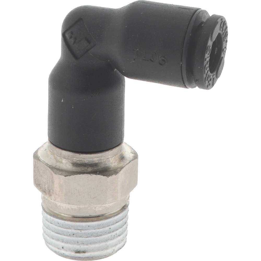 Legris Push-to-Connect Tube x Male BSPT Fitting: Extended Elbow, BSPP - 3129 06 10