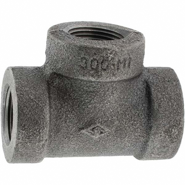 Value Collection Black Pipe Fittings: Tee, 3/4", Threaded, Malleable Iron - B130 20 300#