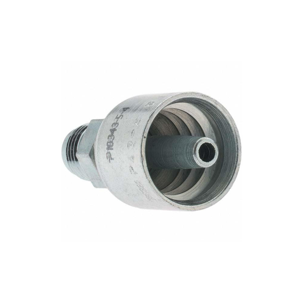 Parker Hydraulic Hose Male SAE 37 ° JIC Rigid Fitting: 0.25" ID, 4 mm, 1/2-20 - KP81286