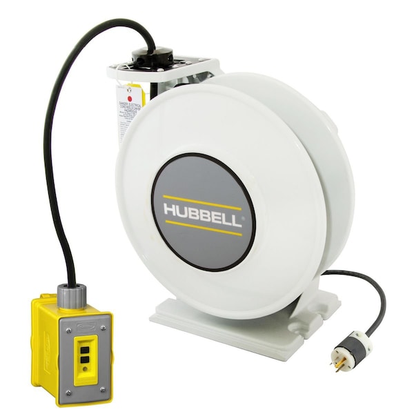 Hubbell Wiring Device-Kellems Cord Storage Reel, 45 ft. of 14/3 Cord - HBLI45143GF15
