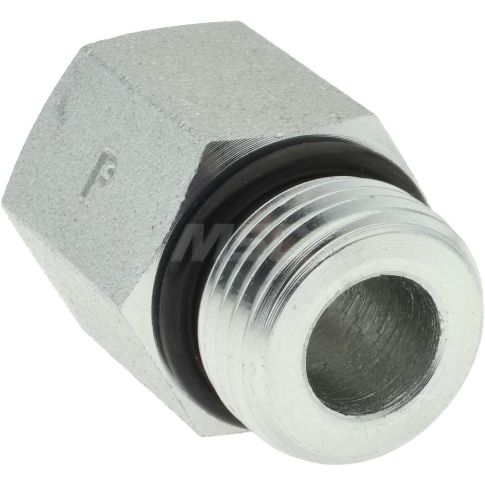 Parker Industrial Pipe Adapter: 1/4" Female Thread, 9/16-18 Male Thread, Male Straight Thread O-Ring x Female NPTF - -16330-1