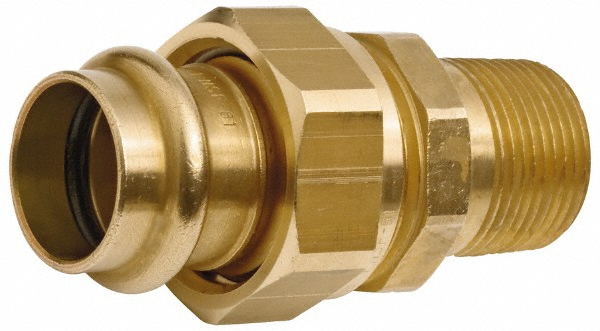 NIBCO Wrot Copper Pipe Fitting Reducer: 1" x 3/4" Fitting, FTG x P, Press Fitting, Lead Free - 9008305PC