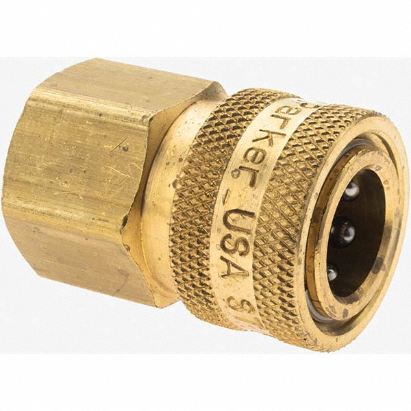 Parker Hydraulic Hose Coupler: 8 mm, 1/2-14, 200 psi - -2672-5