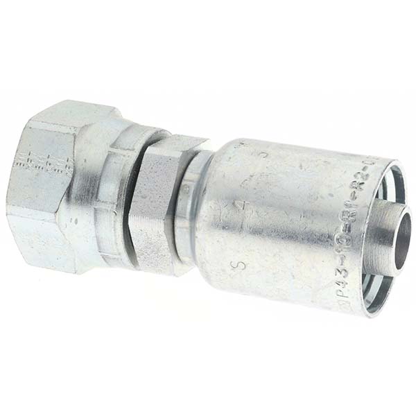 Parker Hydraulic Hose Male ORFS Swivel Fitting: 0.625" ID, 10 mm, 3/4" - BDPP-00316