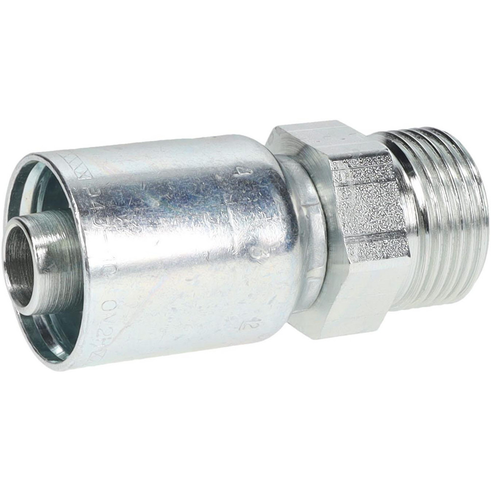 Parker Hydraulic Hose Male ORFS Swivel Fitting: 0.625" ID, 10 mm, 3/4" - BDPP-00316