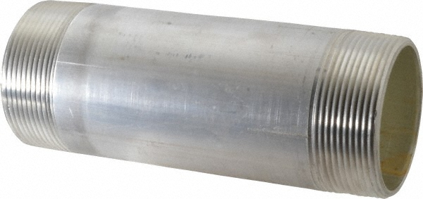 Merit Brass 3/4 x 2" 6061 Aluminum Pipe Nipple - 8012-200