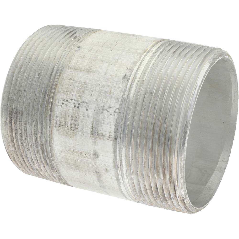 Merit Brass 3/4 x 2" 6061 Aluminum Pipe Nipple - 8012-200