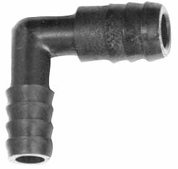 NewAge Industries Barbed Tube Union Elbow: 3/8" Barbs - 5012658