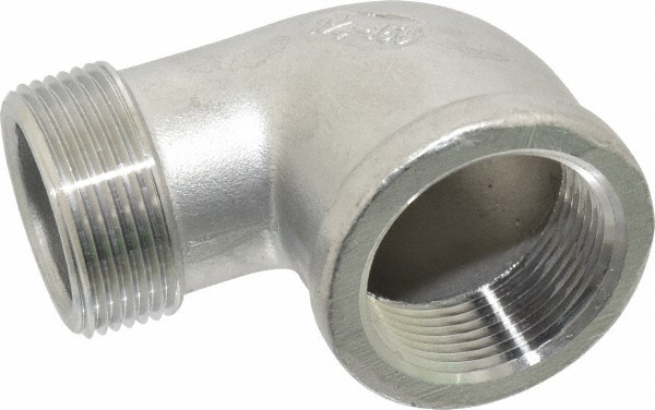 Merit Brass Pipe 90 deg Street Elbow: 1-1/4", 304 Stainless Steel - K403-20