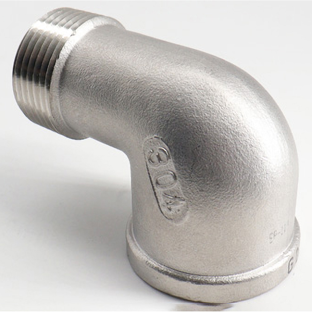 Merit Brass Pipe 90 deg Street Elbow: 1-1/4", 304 Stainless Steel - K403-20