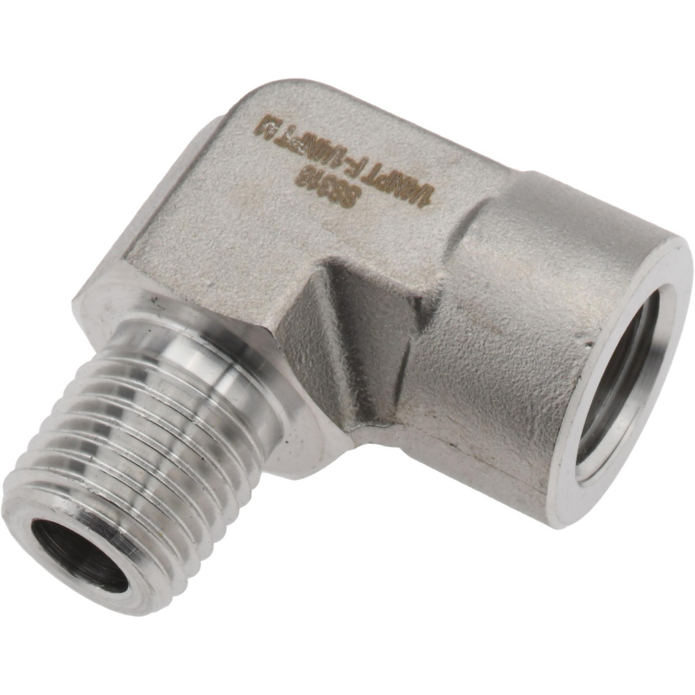 Merit Brass Pipe 90 deg Street Elbow: 1-1/4", 304 Stainless Steel - K403-20