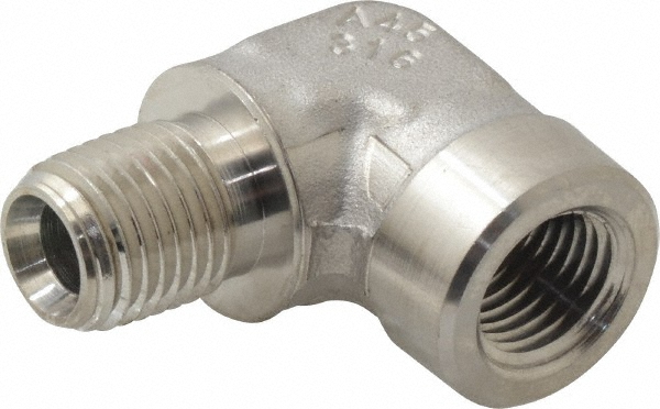 Merit Brass Pipe 90 deg Street Elbow: 1-1/4", 304 Stainless Steel - K403-20