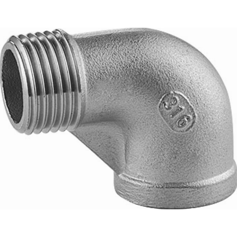 Merit Brass Pipe 90 deg Street Elbow: 1-1/4", 304 Stainless Steel - K403-20