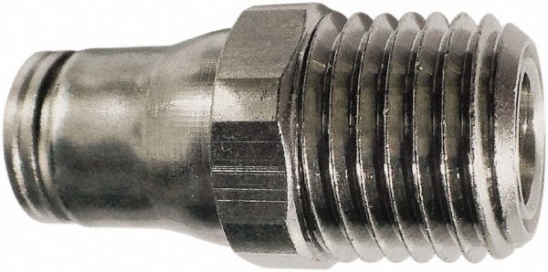 Legris Push-to-Connect Tube x MNPT x Tube x Male Fitting: Connector, NPT, 1/4" OD - 3675 56 14