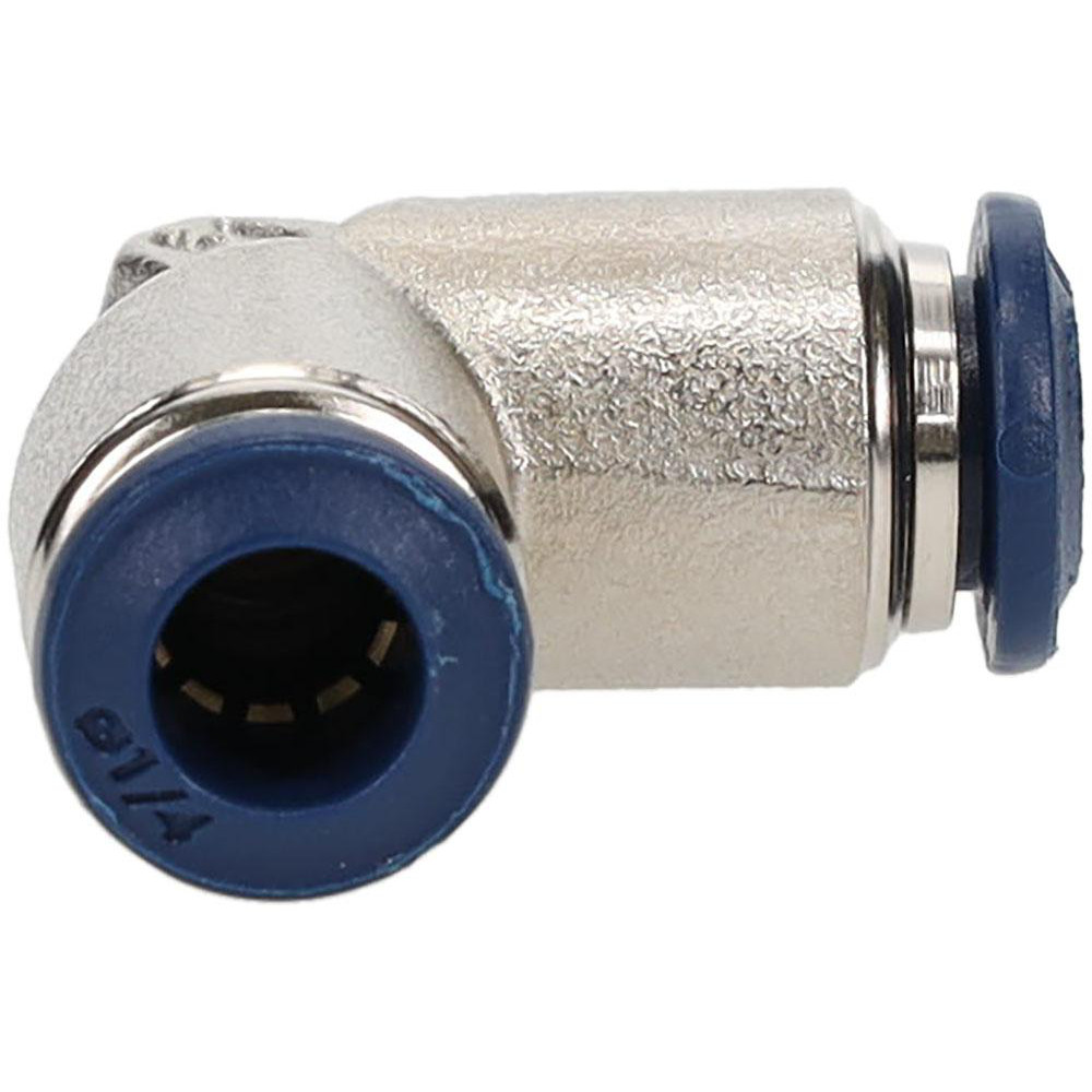 PRO-SOURCE Push-to-Connect Tube x Tube Fitting: Union Elbow, 1/4" OD - 2555901465PRO