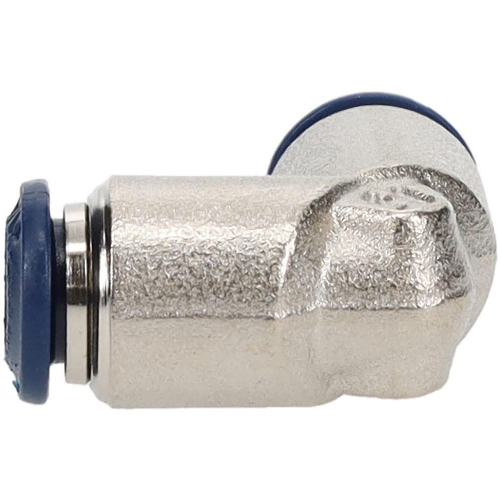 PRO-SOURCE Push-to-Connect Tube x Tube Fitting: Union Elbow, 1/4" OD - 2555901465PRO