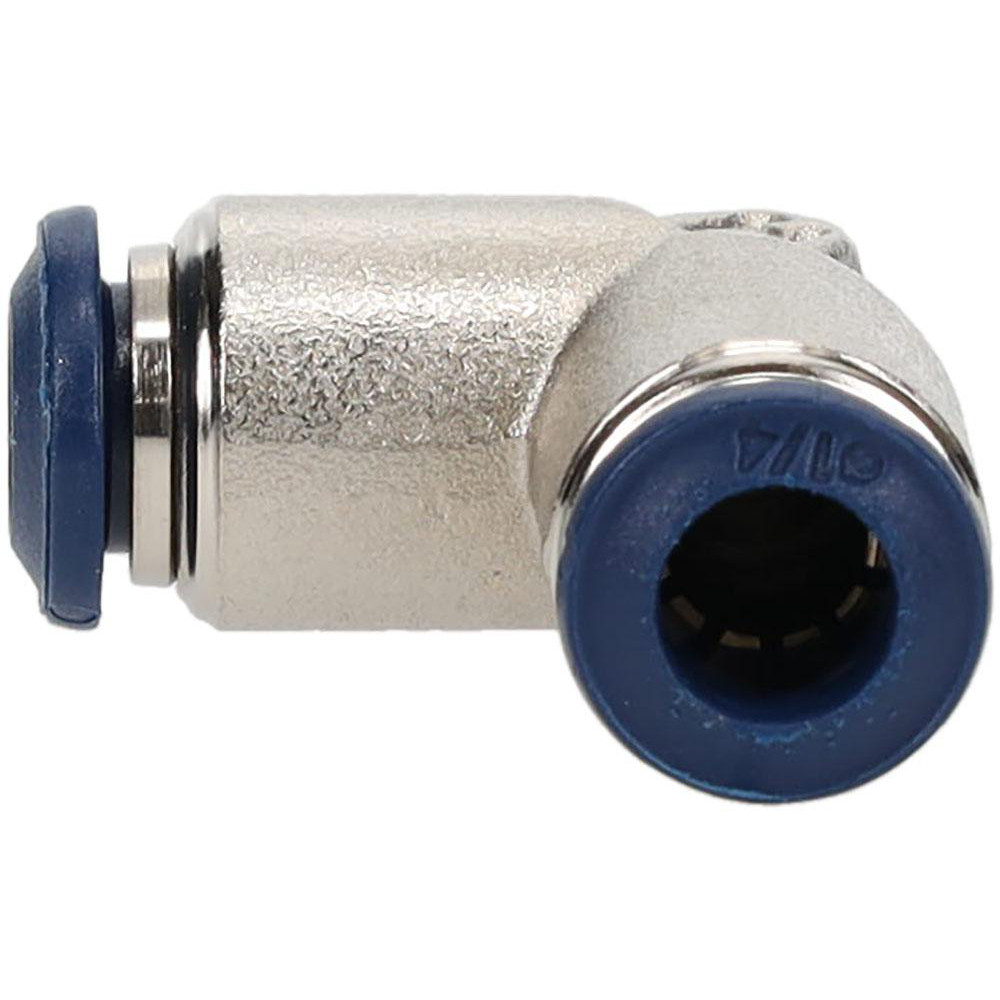 PRO-SOURCE Push-to-Connect Tube x Tube Fitting: Union Elbow, 1/4" OD - 2555901465PRO