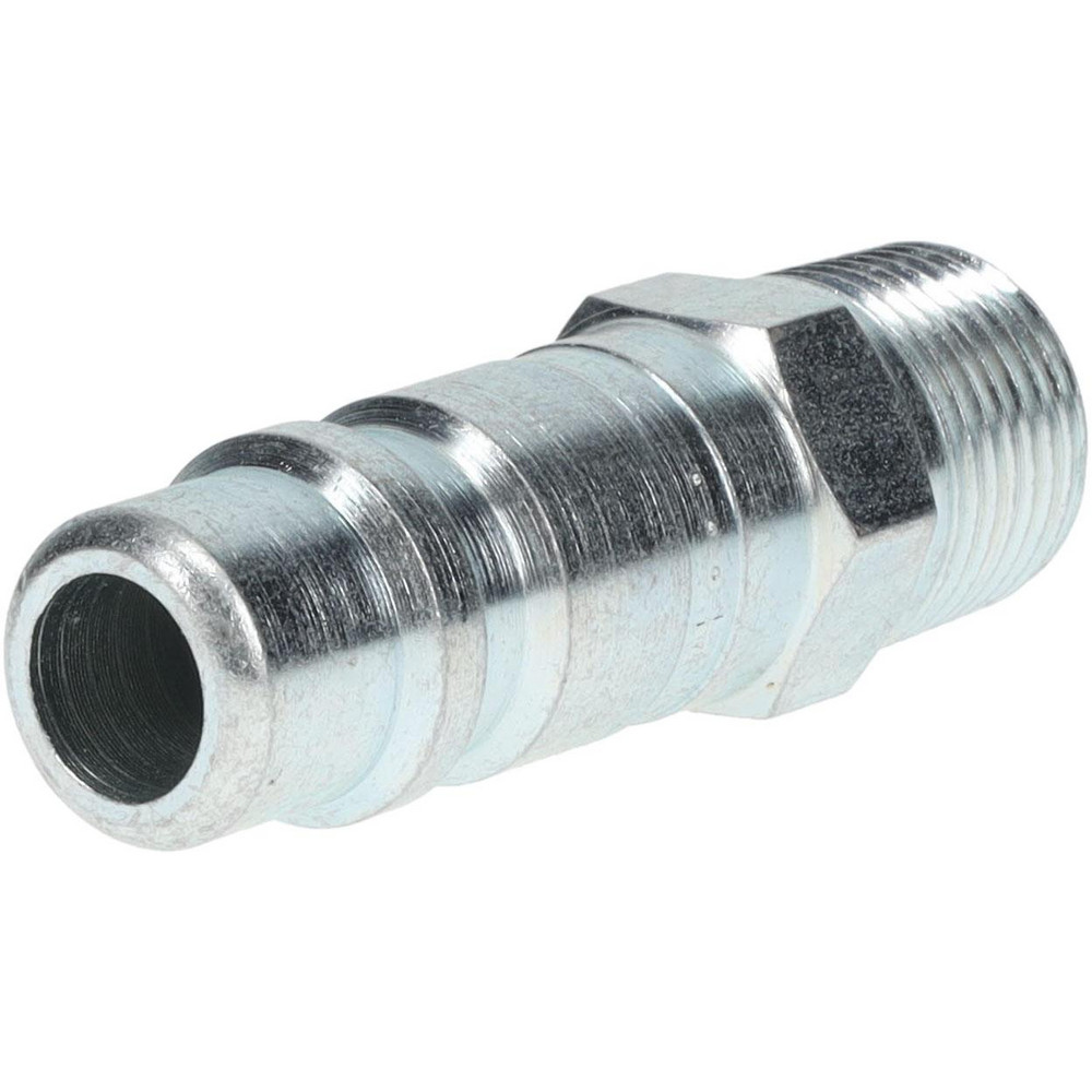 Parker Pneumatic Hose Coupling: 3/8-18, 1/2" Body Dia, Industrial Interchange - H0F
