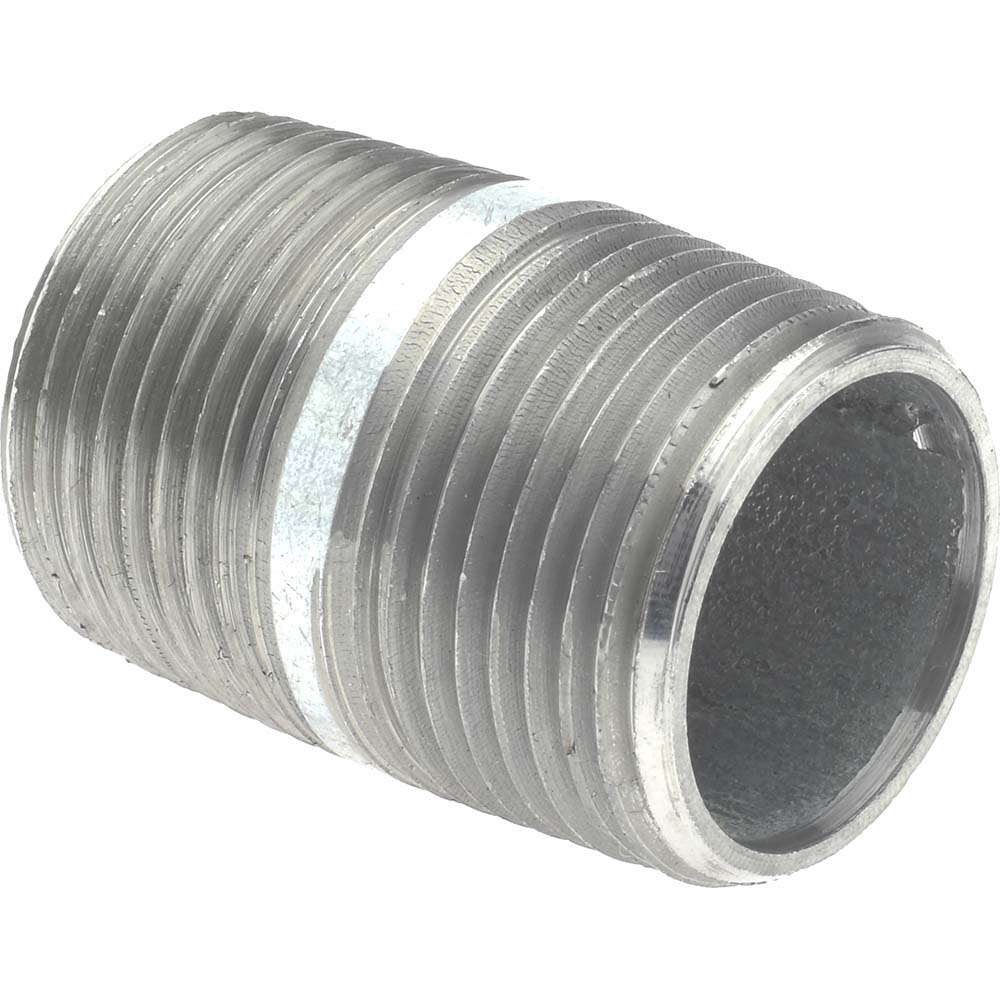 Value Collection Galvanized Pipe Nipple: 3/4", 1-1/2" Long, Schedule 40, Steel - MSCNG05015