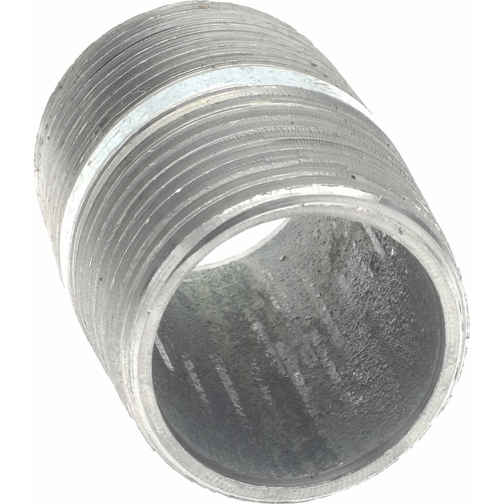 Value Collection Galvanized Pipe Nipple: 3/4", 1-1/2" Long, Schedule 40, Steel - MSCNG05015