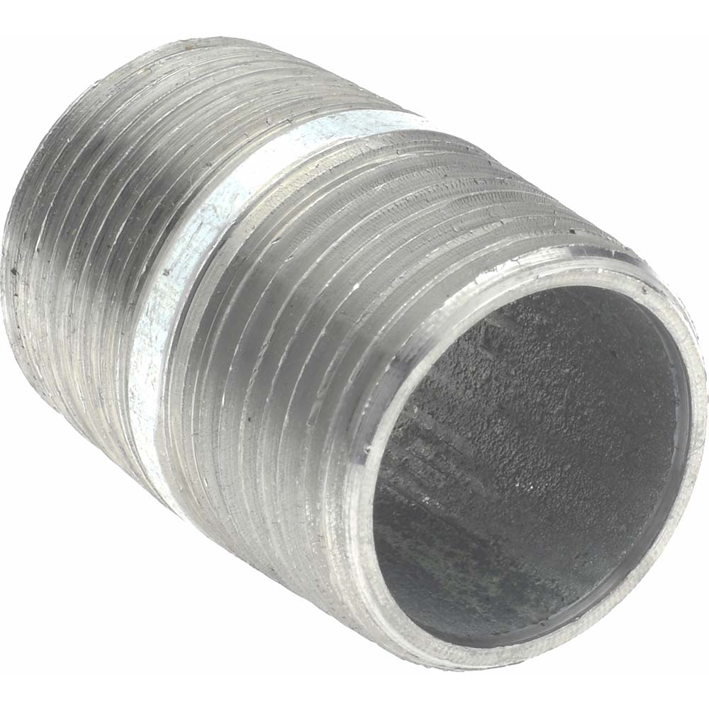 Value Collection Galvanized Pipe Nipple: 3/4", 1-1/2" Long, Schedule 40, Steel - MSCNG05015