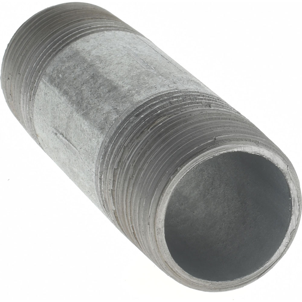 Value Collection Galvanized Pipe Nipple: 3/4", 3" Long, Schedule 40, Steel - NG05030