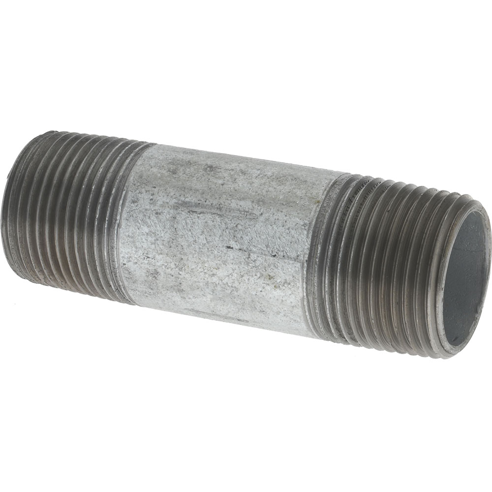 Value Collection Galvanized Pipe Nipple: 3/4", 3" Long, Schedule 40, Steel - NG05030