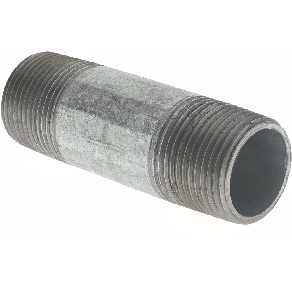 Value Collection Galvanized Pipe Nipple: 3/4", 3" Long, Schedule 40, Steel - NG05030